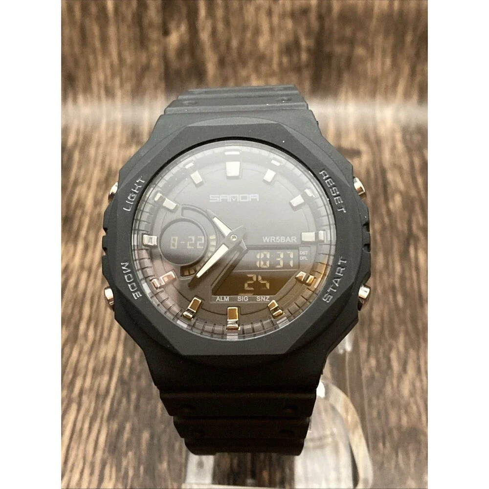 Samoa 6016 Watch With Green Indiglo Excellent Condition